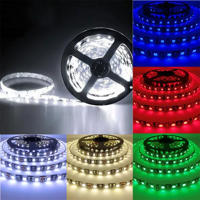 5M LED Strip Light SMD 3528 Flexible Tape 300led DC Camping Car Suv Rv Boat 12V