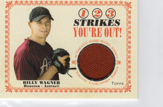 Billy Wagner Houston Astros Cracker Jack Used Jersey 2004 Topps Mini #So-Bw Billy Wagner Houston Astros Cracker Jack Used Jersey 2004 Topps Mini #So-Bw