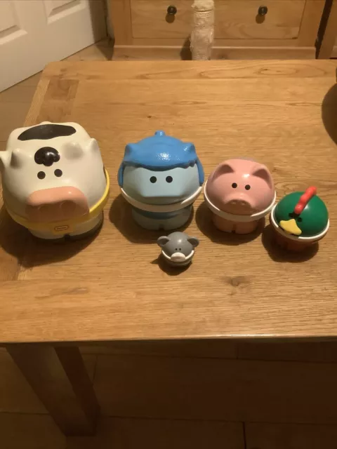 VINTAGE LITTLE TIKES Nesting Farm Animals Stacking Toy 19.99