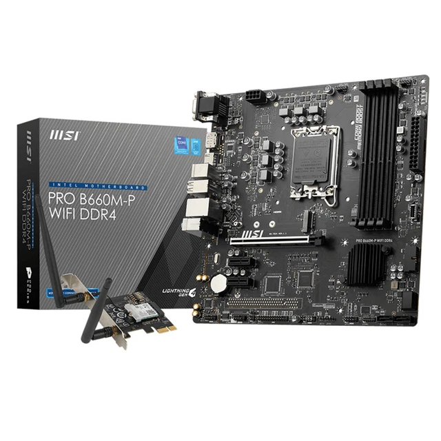 MSI PRO B660M-P WIFI DDR4 Micro ATX Motherboard Intel B660 Chipsatz LGA ...
