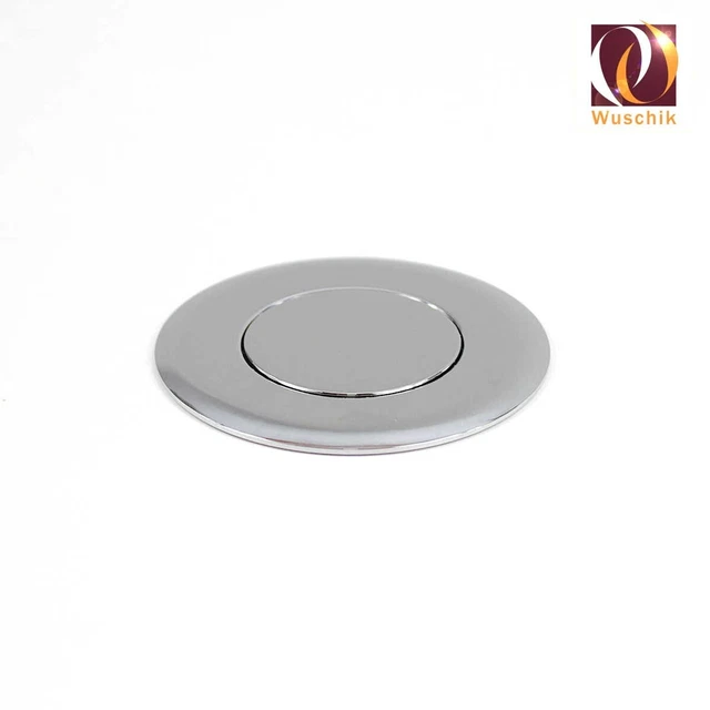 Pulsador neumático plano pulsador fuelle cromo 50 mm
