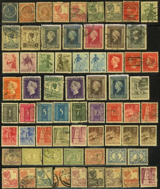 Netherlands Indies Dutch Postage Stamp Collection Indonesia Used Mint LH 2