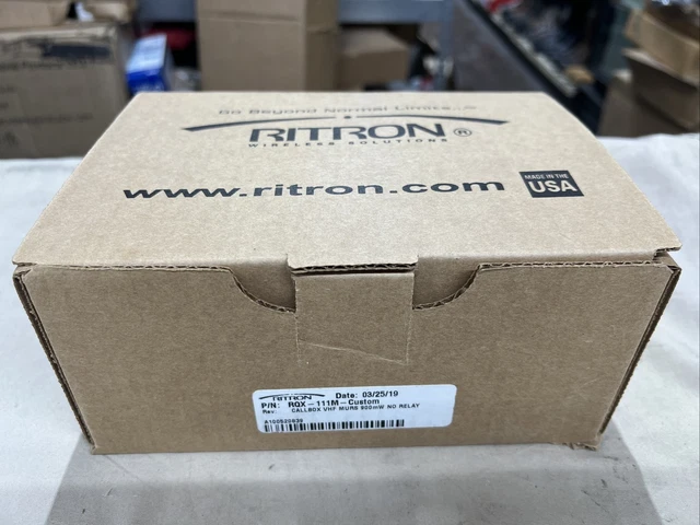 Ritron Rqx-111M Wireless Intercom Callbox Vhf Murs Hi-Viz Green 900mW No Relay
