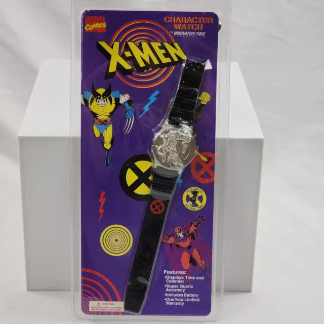 Marvel Comics X-Men Wolverine Metal Character 3D LCD Flip Up Watch (1994) 90s