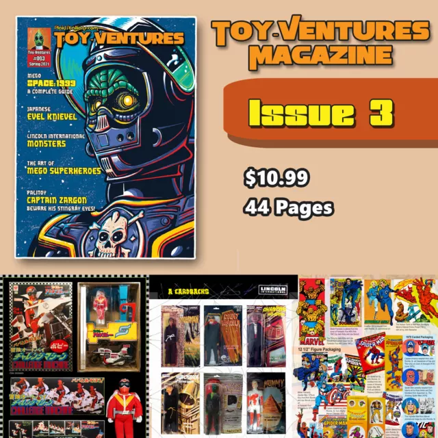 PlaidStallions Toy-Ventures Magazine Issue 3 : Mego Space:1999, Lincoln Monsters