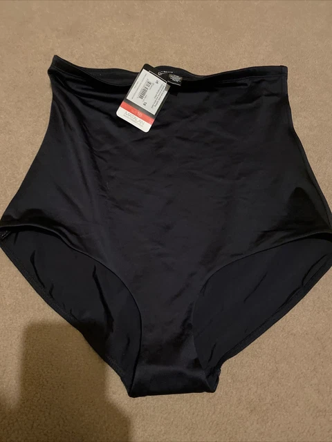 Black High Waisted Medium Support Control Knickers - Matalan