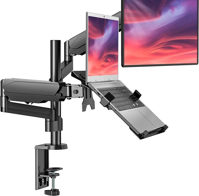 MONITOR LAPTOP MOUNT Stand, Laptop Gas Spring Arm Mount, Laptop Tray up
