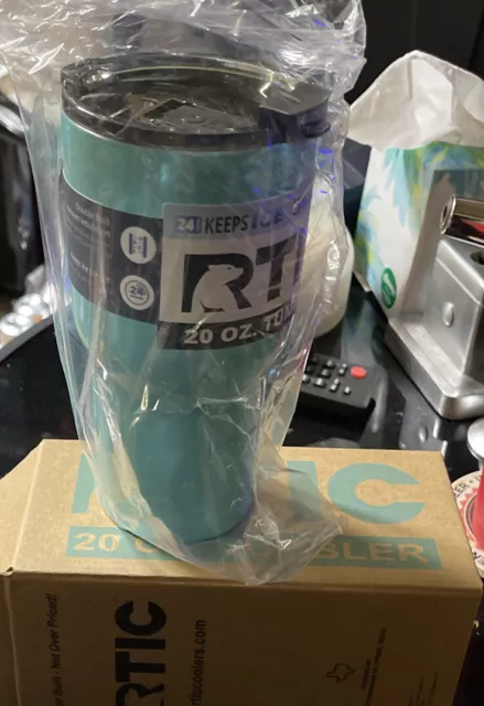 RTIC 20 oz Tumbler Hot Cold Double Wall Vacuum Insulated 20oz TEAL