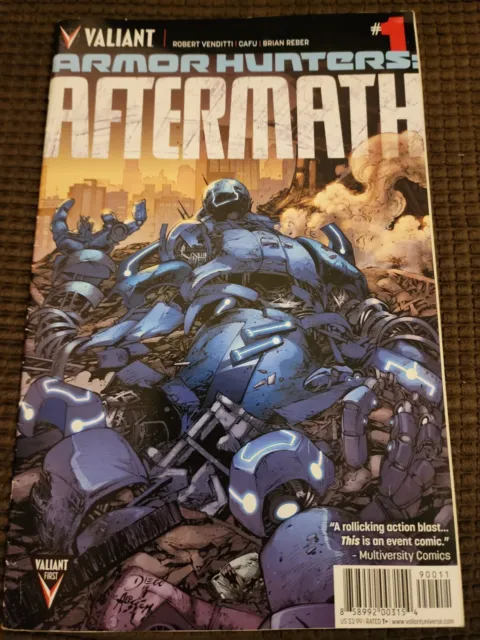 Armor Hunters Aftermath #1  1St  Print Valiant Comics 2014 Robert Venditti - Nm
