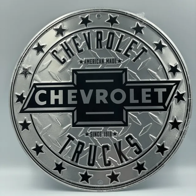 Chevrolet • Trucks • Retro Advertising Tin Sign • Man Cave • Garage • Decoration