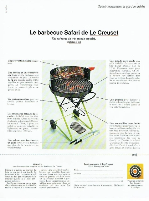 6 Assiettes à Steak En Bois Cousances/Le Creuset - Ronde 23cm - Vintage 1980