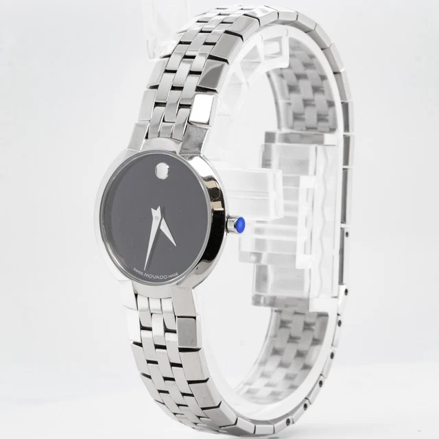 Orologio Donna Movado Museum Quadrante Nero Acciaio Inox 25mm Ref. 84 A1 1845 2