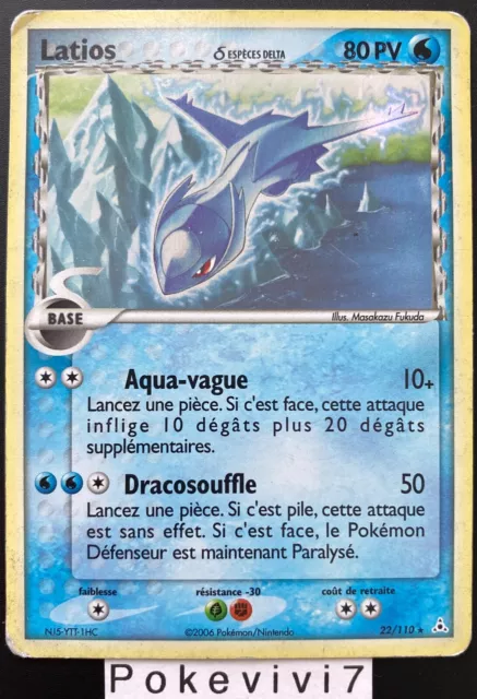 Carte Pokemon LATIOS 22/110 Holo Bloc EX Fantômes Holon FR