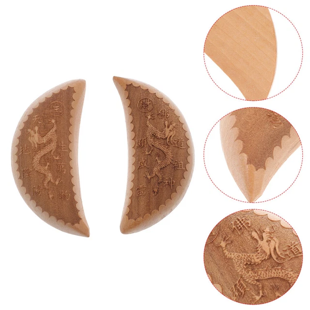 1 Paar Holzgöttination Heilige Tassen Yin und Yang Cups Weibliche Versorgung