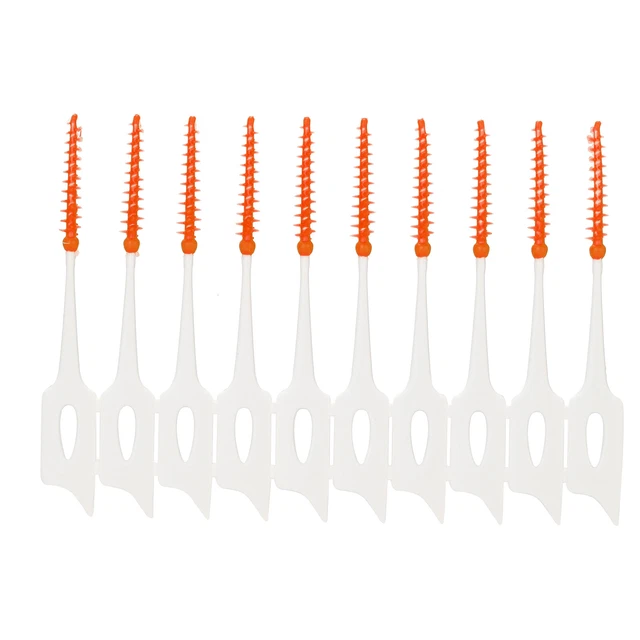 Anself 160PCS Brosses interdentaires Poils ultra serrés Nettoyants E6W3