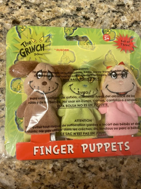 FINGER PUPPET Dr Seuss The GRINCH Characters Christmas Collect 