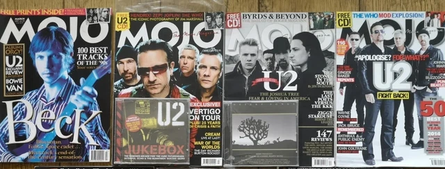 Rare U2 Mojo Magazine Bundle Sealed Cd Collector Specials 1997 2005 2014 2017