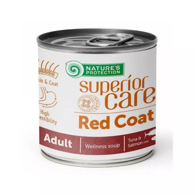Nature's Protection Superior Care Soup Red Coat All Breeds Salmone E Tonno. 140M