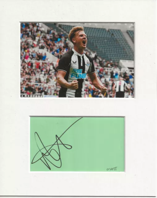 Matt Ritchie newcastle united signed genuine authentic autograph signature AFTAL