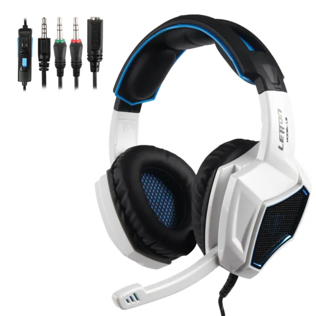 Over-Ear Gaming Headphones Stereo Headset Wired With Mic