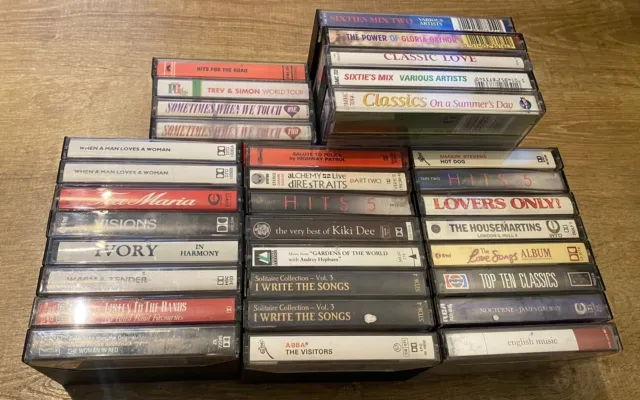 Cassette Tape Bundle Untested 80’s Vintage Music Audio Tapes Job Lot