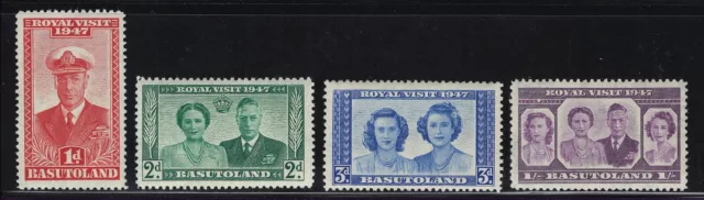 Basutoland Scott # 35-38 MNH Royal Visit 1947
