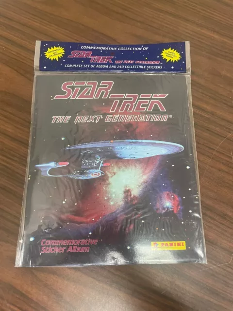 1993 Panini Star Trek The Next Generation Commemorative Sticker Album Sealed