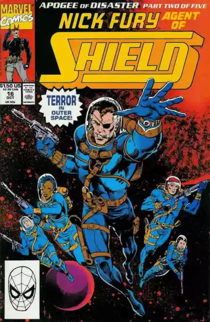 Nick Fury Agent of S.H.I.E.L.D Shield #16 Marvel Comics October Oct 1990 (VF+)