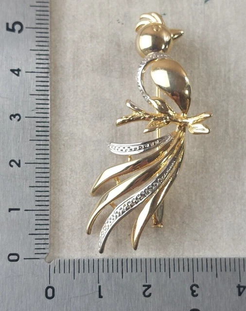 Belle Broche Vintage Oria - Plaqué Or - Bijou Ancien à Porter Occasion En Bon État