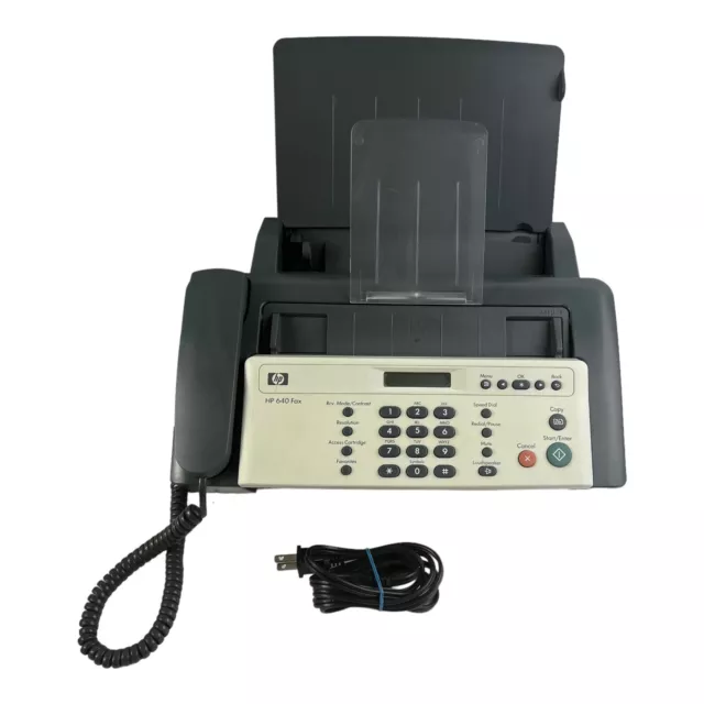 HP 640 Series Fax Phone Inkjet Copy Machine Needs Ink Read