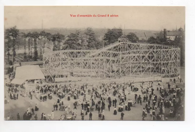 Thémes MANEGES Foires Fetes foraines Attractions Le GRAND 8 Chemin de fer  Vue
