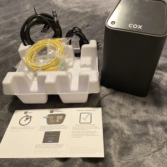 COX PANORAMIC CABLE Modem WIFI Gateway Modem/Router CGM4141COX 10.00
