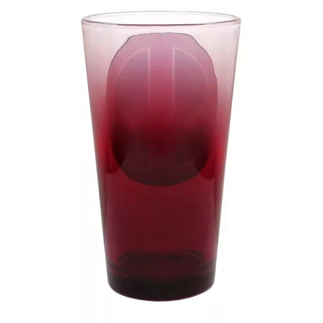 Marvel Comics Deadpool Face Symbol Red Ombre 16OZ Pint Collectible Glass 2