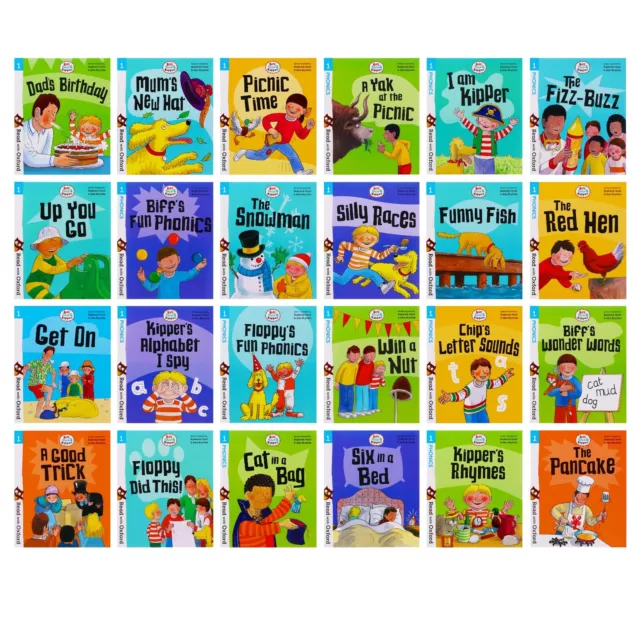 Biff, Chip and Kipper Stage 1 Read with Oxford 24 Books Collection For Age 3+ 3