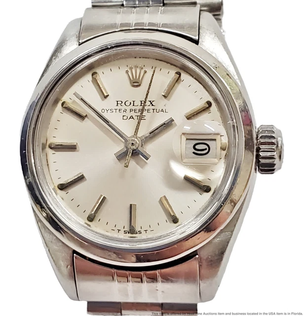 Rolex Oyster Perpetual 6916 Date Model  Steel Vintage Wrist Watch