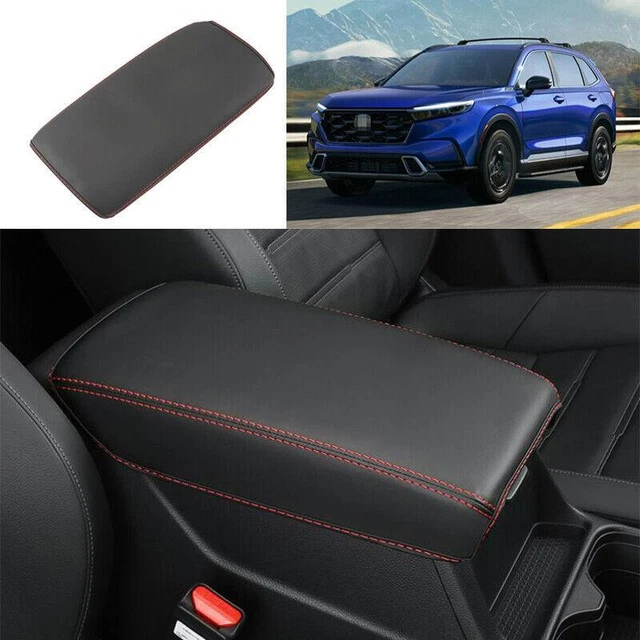 FOR HONDA CRV 20232024 Black Leather Middle Console Armrest Box Cover