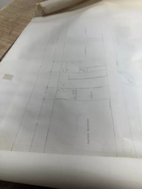 Planos de casa, tres páginas, casa de 1969