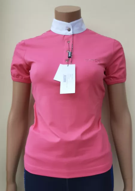 Turniershirt Animo Damen Deutsche Gr.38 rosa mit Swarowski UVP 139,00 Euro