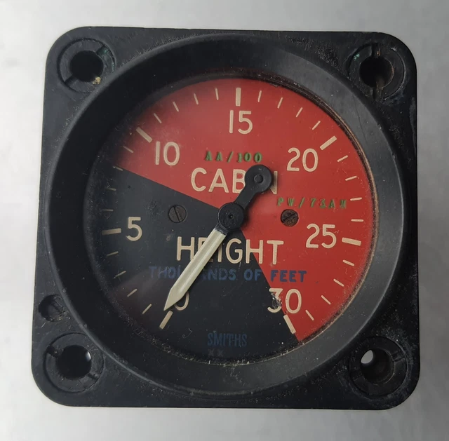 SMITHS AIRCRAFT CABIN / height Pressure Indicator. £29.99 PicClick UK
