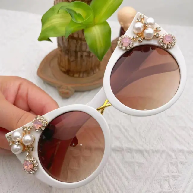 UV400 Sunglasses Bling Rhinestone Cat Eye Elegant Personalized For Party J