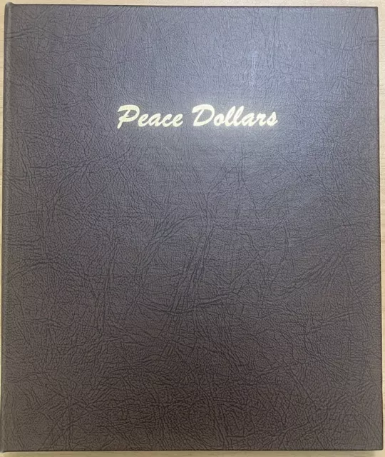 Dansco PEACE Dollars # 7175 Album  in EXCELLENT condition, 1921 to 1935.