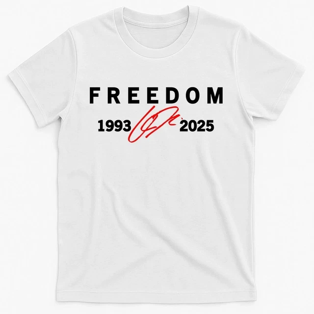 T-shirt Unisexe Hommage à Charlie Kirk & Freedom - Taille Du S Au 6XL - Coton 100% - Impression Graphique - Style Streetwear