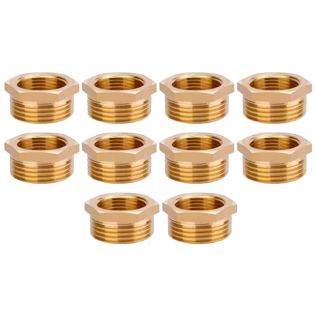 Bwintech 10 Pezzi Nero 1/2" Femmina A 3/4" Filettatura Maschio Connettore Boccola Esagonale In - Foto 7