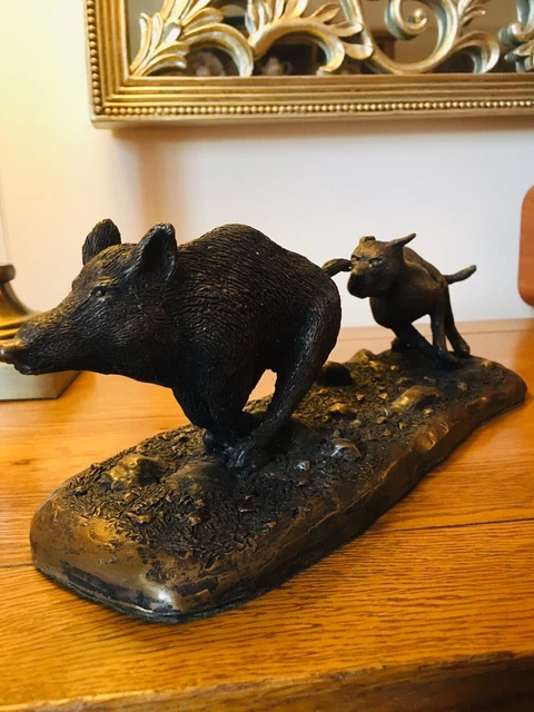 Estatuilla de Bulldog Americano - Caza de Cerdos - Caza / Deporte de Sangre / HP