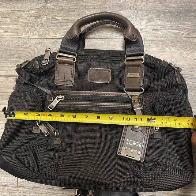 TUMI alpha bravo Brooks Briefcase Shoulder Laptop Messenger Bag Black 22619hkh 3
