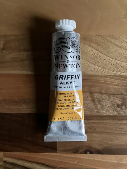 Winsor & Newton Griffin Alkyd Fast Drying Oil Paint Cadmium Yellow Deep 37ml