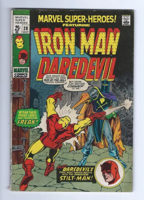 Marvel Super Heroes Featuring Iron Man Et Daredevil N° 28 Octobre 1970