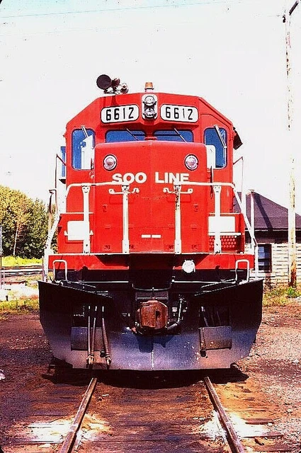 Duplicate Slide Soo Lines Sd40-2 #6612 Sault Ste. Marie, Mi May 1980