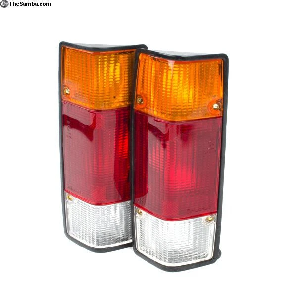VW VOLKSWAGEN CADDY Rabbit Pickup Truck Tail Lights Amber/Red/Clear Mk1