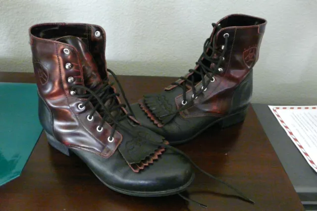 Women's Ariat Lacer boots Advanced Torque-Stabilizer w/ double Kiltie sz 8.5 M